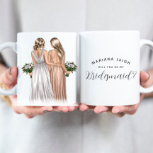 Bent u mijn Bridesmaid? meisjes in geiten