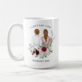 Bent u mijn Bridesmaid? Meisjes in robes Floral Koffiemok (Links)