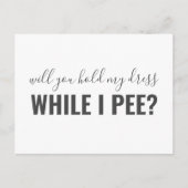 Bent u mijn Bridesmaid Modern Funny Uitnodiging (Voorkant)