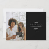 Bent u mijn Bridesmaid Modern Photo Collage Inv Kaart (Achterkant)