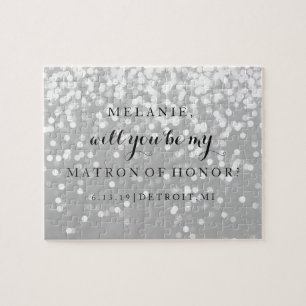 Bent u mijn Bridesmaid-MOH-puzzel? Legpuzzel