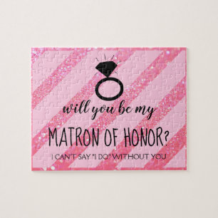 Bent u mijn Bridesmaid MOH Puzzle - uw Ring Legpuzzel
