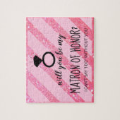 Bent u mijn Bridesmaid MOH Puzzle - uw Ring Legpuzzel (Verticaal)