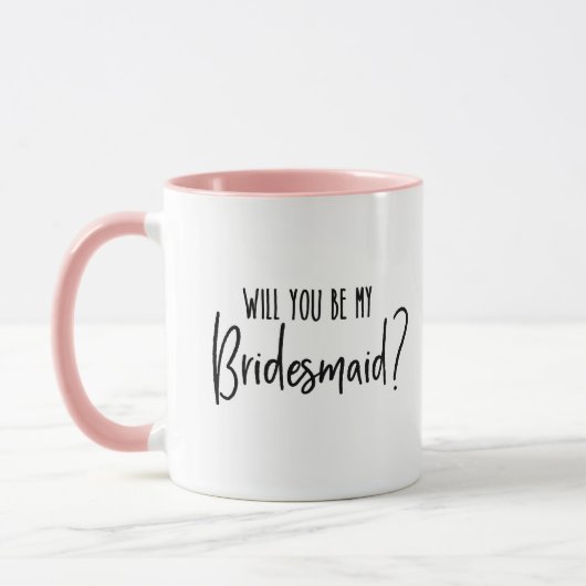 Bent u mijn Bridesmaid? Mok (Links)