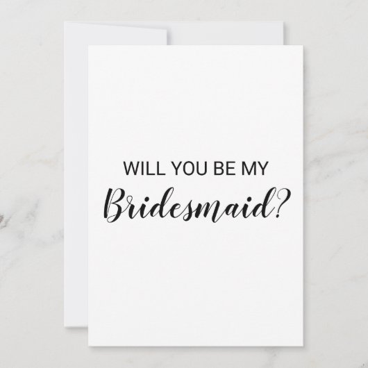 Bent u mijn Bridesmaid Notecards? Bedankkaart (Voorkant)