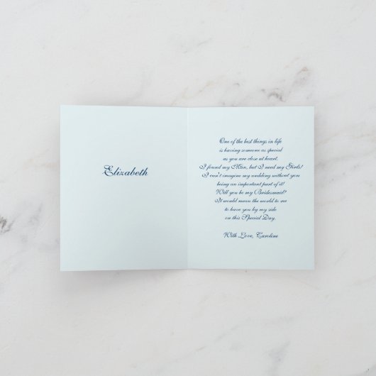 Bent u mijn Bridesmaid? Peacock Feather (Binnen)