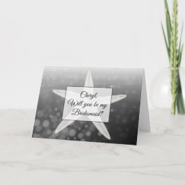 Bent u mijn Bridesmaid-persoonlijke kaart?