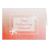 Bent u mijn Bridesmaid-persoonlijke kaart? (Voorkant Horizontaal)