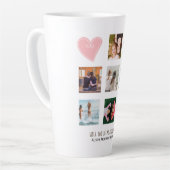 Bent u mijn Bridesmaid PHOTO COLLAGE BFF Cadeau Latte Mok (Linkerhoek)