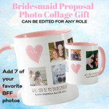 Bent u mijn Bridesmaid PHOTO COLLAGE BFF Gift L