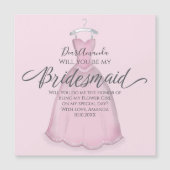 Bent u mijn Bridesmaid Pink Cute  Dress? (Voorkant)