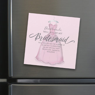 Bent u mijn Bridesmaid Pink Cute  Dress?