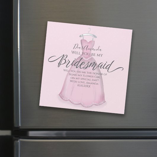 Bent u mijn Bridesmaid Pink Cute  Dress?