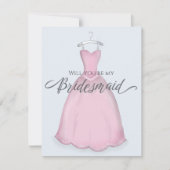 Bent u mijn Bridesmaid Pink Dress Vintage? Kaart (Voorkant)