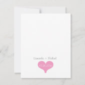 Bent u mijn Bridesmaid? Roze/grijze gedicht kaart (Achterkant)