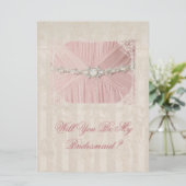 Bent u mijn Bridesmaid  uitnodiging? Kaart (Staand voorkant)