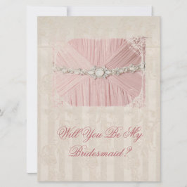 Bent u mijn Bridesmaid  uitnodiging? Kaart