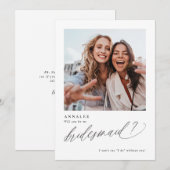 Bent u mijn Bridesmaid-voordrachtkaart Kaart (Voorkant / Achterkant)