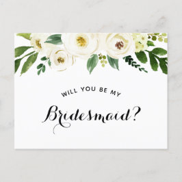 Bent u mijn Bridesmaid-voorstel? Aankondigingskaart