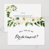 Bent u mijn Bridesmaid-voorstel? Aankondigingskaart (Voorkant / Achterkant)