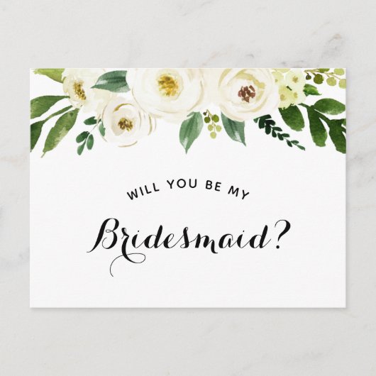 Bent u mijn Bridesmaid-voorstel? Aankondigingskaart (Voorkant)