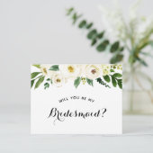 Bent u mijn Bridesmaid-voorstel? Aankondigingskaart (Staand voorkant)