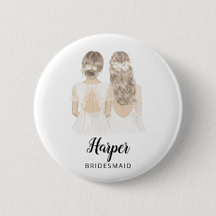 Bent u mijn bridesmaid-voorstel-badge? ronde button 5,7 cm