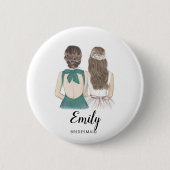Bent u mijn bridesmaid-voorstel-badge? ronde button 5,7 cm (Voorkant)
