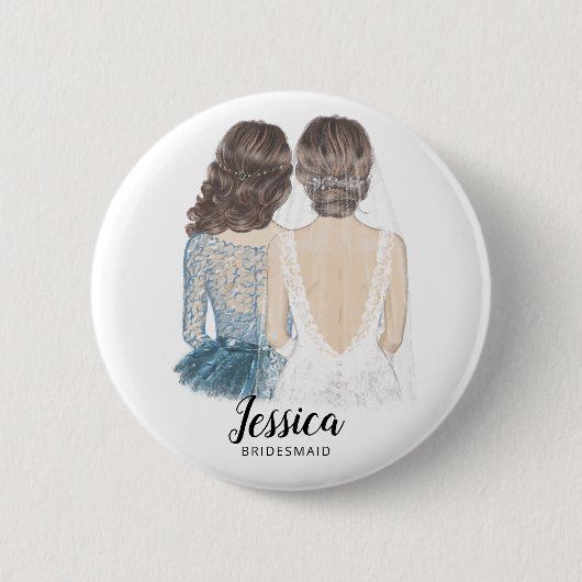 Bent u mijn bridesmaid-voorstel-badge? ronde button 5,7 cm (Voorkant)
