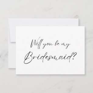 Bent u mijn Bridesmaid? Voorstel Bedankkaart