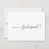 Bent u mijn Bridesmaid-voorstel dat Kaart vraagt? Notitiekaartje (Voorkant)