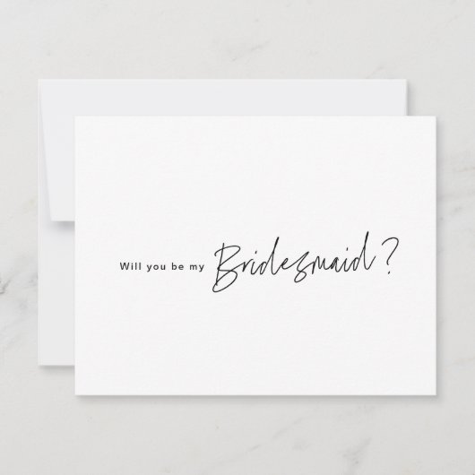 Bent u mijn Bridesmaid-voorstel dat Kaart vraagt? Notitiekaartje (Voorkant)