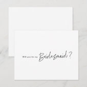 Bent u mijn Bridesmaid-voorstel dat Kaart vraagt? Notitiekaartje (Voorkant / Achterkant)