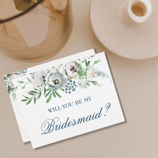 Bent u mijn Bridesmaid-voorstel Floral? Uitnodiging Briefkaart