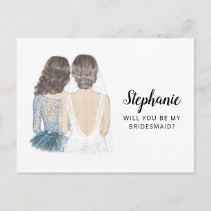 Bent u mijn Bridesmaid-voorstel na creditcard? Briefkaart