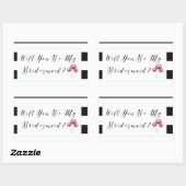Bent u mijn Bridesmaid-voorstel? Rechthoekige Sticker (Vel)
