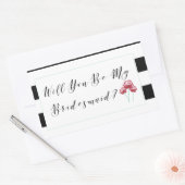 Bent u mijn Bridesmaid-voorstel? Rechthoekige Sticker (Envelop)