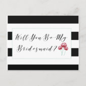 Bent u mijn Bridesmaid-voorstel? Uitnodiging Briefkaart (Voorkant)