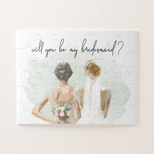 Bent u mijn Bridesmaid-voorstel Waterverf? Legpuzzel (Horizontaal)