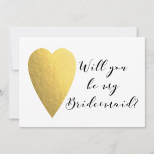 Bent u mijn Bridesmaid?   WOORDEN Kaart