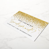 Bent u mijn Bridesmaïde Kaart - Gold Foil? (Gedraaid)