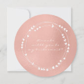 Bent u mijn Bridesmaïde roze roze roodbruin Kaart (Voorkant)