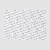 Bent u mijn Bridesman-rapport over het voorstel? Tissuepapier (Voorkant)