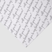 Bent u mijn Bridesman-rapport over het voorstel? Tissuepapier (Detail)