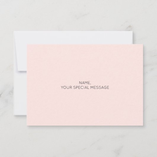 Bent u mijn briefkaart - Blush Glitter (Achterkant)