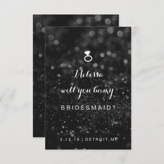 Bent u mijn briefkaart - Glit Ring Fab Bl (Voorkant / Achterkant)