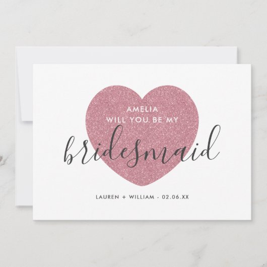 Bent u mijn briefkaart - Glittered (Voorkant)