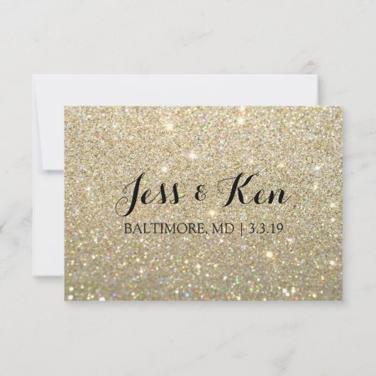 Bent u mijn briefkaart - Gold Glit Fab (Achterkant)