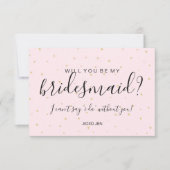 Bent u mijn briefkaart - Gold Stippen Roze (Voorkant)