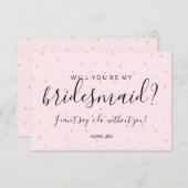 Bent u mijn briefkaart - Gold Stippen Roze (Voorkant / Achterkant)